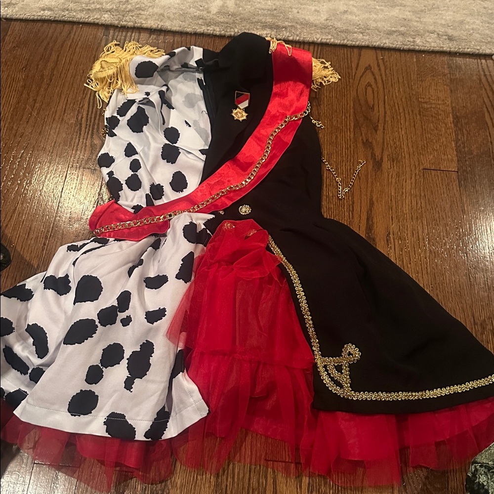 Dolls Kill tricks n treats CALL ME CRUEL Cruella DeVille Costume small - Picture 3 of 12